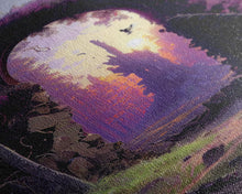 Load image into Gallery viewer, Gateway to another world, the purple realm, fine art poster print, fantasy decor