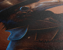 Load image into Gallery viewer, Crow wearing a plague doctor mask, poster art, cool spooky fine art poster print