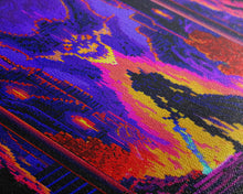 Carregar imagem no visualizador da galeria, 8 bit Pixel art, RPG video game concept art, Paladin faces the Dragon, synthwave style, framed canvas print