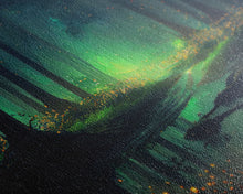 Carregar imagem no visualizador da galeria, Fireflies In Forest Swamp Night Green Wall Poster, Wall Decor, Wall Art Print, Fine Art Print