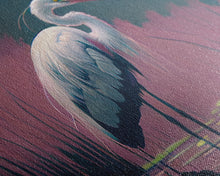 Load image into Gallery viewer, Beautiful stork watercolor, framed canvas print