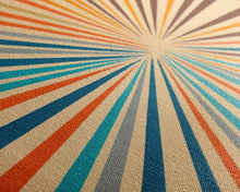 Carregar imagem no visualizador da galeria, Mid Century Modern Art - Panoramic Canvas Print - Retro Loft Art - Large Wall Art Painting - Geometric Abstract Art - MCM Art