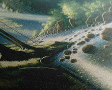 Cargar imagen en el visor de la galería, Colorful Watercolor Art, Framed Canvas Print, unique wall art, framed wall art, Landscape watercolor