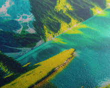 Carregar imagem no visualizador da galeria, Calm and Serene Landscape Painting, Framed Canvas Print National Park Canvas Art, Framed wall decor, living room wall art, Pine Tree Lake