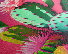 Carregar imagem no visualizador da galeria, Cactus Art, Pop Art Style, Framed Canvas Print, Pueblo Style Midwest Decor, Western Art, Primitive Style Wall Art