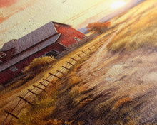 Load image into Gallery viewer, Barn Wall Art - Rustic Red Canvas Print - Farmhouse Chic Decor