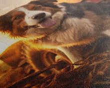 Load image into Gallery viewer, Bernese Mountain Dog Wall Print, Dog Wall Art, Farmhouse Wall Art, Wall Art, Framed Wall Art, Framed Canvas. Wall Print, Wall Canvas