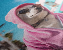 Cargar imagen en el visor de la galería, Chihuahua Wall Print, Dog Wall Art, Dog Sunglasses, Pink Hoodie, Funny Wall Art, Framed Wall Art, Framed Canvas, Wall Print, Wall Canvas