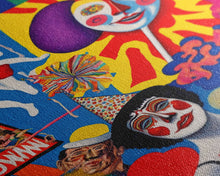 Carregar imagem no visualizador da galeria, Fictional Circus Poster Art Canvas Print, Framed Canvas Art, Creepy Circus Art