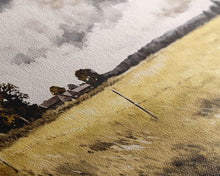 Load image into Gallery viewer, Early American Style Landscape Art | Primitive Farmhouse Decor | Framed Canvas Print | Wall Art | Wall Decor | Office Art | Muted Art