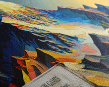 Carregar imagem no visualizador da galeria, Abi Gamin, Wall Art, Original Mountain Painting Print, Travel Poster, Mountain Landscape Wall Decor, Mountains of India