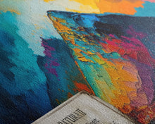 Load image into Gallery viewer, Batura II, Mountain Wall Art, Framed Canvas Print, Mountain landscape Paining Print, Abstract Landscape Art