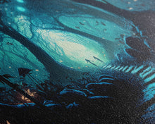 Load image into Gallery viewer, Beautiful Fantasy Art, Framed Canvas Print, Moonlit Forest Floor Fantasy Concept Art