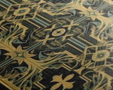 Load image into Gallery viewer, Art Deco Pattern Wall art, Framed Canvas Print, Art Deco, Gold & green art, Framed painting, Black colors, Wonderful art, 1920s Style Art