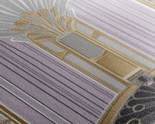 Load image into Gallery viewer, Art Deco Wall art, Framed Canvas Print, Art Deco, Gold art, Pastel colors, Midcentury Modern, Office decor, Living room art, Beautiful art