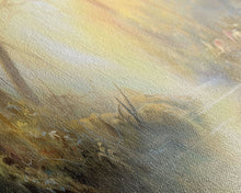 Load image into Gallery viewer, Beautiful Misty Landscape Wall Art Print, Foggy Lake, River, Trees, Wall Decor, Large Canvas Art Print, Panoramic, Wall Art, Canvas Print