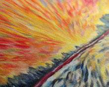 Carregar imagem no visualizador da galeria, Abstract Beach Wall Art, Colorful Abstract Nature, Framed Abstract Print Art, Sunset, Beach, Vibrant Art, Panoramic, Wall Art, Canvas Print