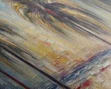 Carregar imagem no visualizador da galeria, Abstract Beach Canvas Art Print, Sunset, Coconut Trees, Textured Abstract Print, Canvas Wall Art Beach, Panoramic, Wall Art, Canvas Print