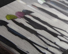 Load image into Gallery viewer, Crowd Walking With Umbrellas Canvas Print, Raining City Art, Urban Art, Large Urban Art Print, Wall Decor, Panoramic, Wall Art, Canvas Print