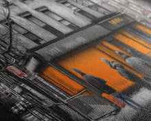 Cargar imagen en el visor de la galería, Closed Down Store Canvas Print, Buildings,Street Art, Fall, Autumn, Urban Art, Large Urban Art Print, Panoramic, Wall Art, Canvas Print