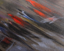 Carregar imagem no visualizador da galeria, Abstract People On Street Canvas Print, Abstract Urban Art, Vibrant Art, Line Art City Wall Decor, Panoramic, Wall Art, Canvas Print