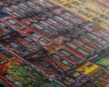 Carregar imagem no visualizador da galeria, Abstract Row Of Buildings City Canvas Print, Large Urban Art Print, Cityscape Art, Vibrant Art, Panoramic, Wall Art, Canvas Print