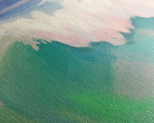 Carregar imagem no visualizador da galeria, Abstract Seascape Canvas Art Print, Sea Foam, Ocean, Nature, Waves, Beach House Art, Wall Decor, Panoramic, Wall Art, Canvas Print