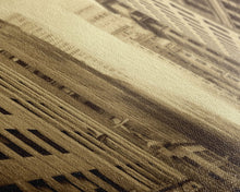 Cargar imagen en el visor de la galería, City Scape Wall Art, City Skyline Wall Art, Framed Canvas, Sepia Art, Perspective Art Print, Wall Decor, Panoramic, Wall Art, Canvas Print