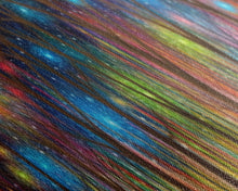 Load image into Gallery viewer, Abstract Forest Art, Woods Wall Art, Forest Art Print, Sparklers, Stars, Colorful Canvas Print, Panoramic, Wall Art, Canvas Print