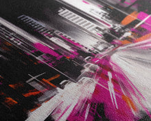 Carregar imagem no visualizador da galeria, Abstract City Art Print, Abstract Framed Canvas Print, Skyscrapers, Urban Art Wall Decor, Wall Decor, Panoramic, Wall Art, Canvas Print