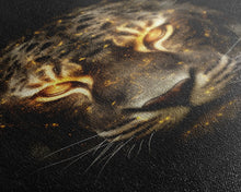Carregar imagem no visualizador da galeria, Fire Eyed Tiger Portrait Art Print, Framed Wall Art, Canvas Print, Big Cat Art, Tiger Painting, Cosmic Tiger Print