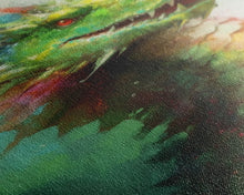 Load image into Gallery viewer, Framed Dragon Print, Watercolor Painting Of A Beautiful Dragon, Canvas Print, Canvas Art, Fantasy Decor