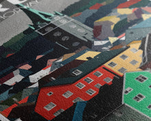 Load image into Gallery viewer, Bergen Wall Poster, NorwayPoster, Europe Wall Art, Norway Art Print, Travel Wall Print, Travel Poster, Travel Wall Art, Canvas Wall Print