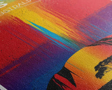 Carregar imagem no visualizador da galeria, Australia Art, Ayers Rock, Australia, Colorful Art, Travel Wall Print, Travel Poster, Travel Artwork, Travel Wall Art, Canvas Wall Print