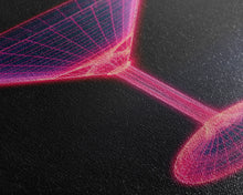 Carregar imagem no visualizador da galeria, 3D Pink Cocktail Wall Art, Pink Wall Decor, 3D Art, Vibrant Art, Minimalist Print, Wall Decor, Canvas Print, Wall Art, Framed Canvas