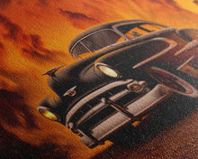 Load image into Gallery viewer, Chevy Classic Car Wall Decor, Retro Car Wall Decor, Desert Landscape Art, Panoramic Wall Decor, Canvas Print, Wall Art, Framed Canvas Art
