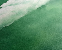 Load image into Gallery viewer, Emerald Green Rain Cloud Wall Art, Framed Canvas Or Poster Print, Abstract Art Print, Minimalist Wall Decor, Maximalist Decor, Dark Green