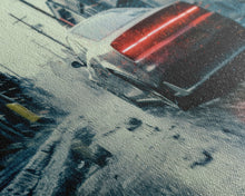 Load image into Gallery viewer, Cool Supercar Art, Framed Canvas Print, Cyberpunk Sportscar Painting, Futuristic Supercar Painting, Man Cave Decor, Gift For Him, Car Guy