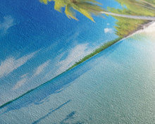 Load image into Gallery viewer, Beach Wall Art, Seashore Art, Palm Tree Wall Art, Panoramic Art, Wall Art, Canvas Art, Landscape Art, Landscape Print, Beach House Wall Art
