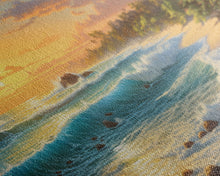 Load image into Gallery viewer, Beach Wall Art, Tropical Art Print, Palm Trees Wall Art, Panoramic Art, Wall Art, Canvas Art, Landscape Art, Landscape Print, Travel Print