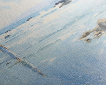 Load image into Gallery viewer, Beach Art, Framed Canvas Print, Wall Art, Woman On The Beach, Oil Painting Abstract Landscape Art, Beach House Art, Beach Painting