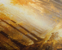 Cargar imagen en el visor de la galería, Fall Wall Decor, Forest Wall Art, Trees Art Print, Panoramic Art, Wall Art, Canvas Art, Landscape Art Print, Above Bed Décor, Farmhouse Art