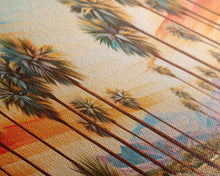 Load image into Gallery viewer, Desert Landscape, Palm Tree Wall Art, Sunset Wall Print, Panoramic Art, Wall Art, Canvas Art, Landscape Art, Thank You Gift, Home Décor