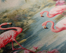 Carregar imagem no visualizador da galeria, Flamingo Art Print, Tropical Wall Art, Palm Trees, Canvas Print, Wall Art, Vertical Print, Modern House Art, Gift For Boss, Bedroom Prints