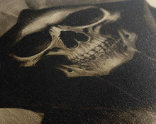 Cargar imagen en el visor de la galería, Cool Halloween Decor, Portrait Of The Grim Reaper, Spooky Halloween Art, Framed Canvas Print, Halloween Canvas Art