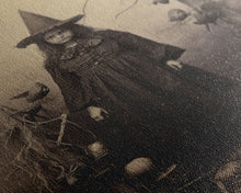 Load image into Gallery viewer, Witchy Wall Art, Moody Wall Art, Gothic Wall Art, Dark Fantasy, Horror Art, Canvas Print, Wall Art, Vertical Print, Home Decor, Wall Decor