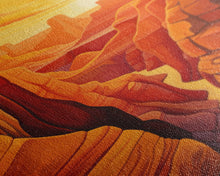 Carregar imagem no visualizador da galeria, Canyon Wall Art, Sunset Wall Print, Landscape Print, Canvas Print, Wall Art, Vertical Art, Friendship Gift, Above Bed Art, Camper Wall Decor