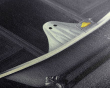 Load image into Gallery viewer, Ghost Bathroom Canvas, Dark Romantic Ghost Standing in Bathroom Creepy, Ghost in the Bath tub Wall Art Halloween Canvas, Funny Halloween