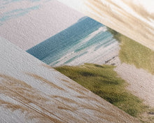 Load image into Gallery viewer, Beautiful Set of 3 Pampas Grass Beach Ocean Shore Photography Prints Minimalist Modern Art Neutral Coastal Room Decor Framed Canvas Wall Art