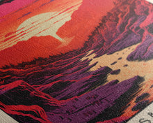 Load image into Gallery viewer, Carlsbad Caverns National Park Travel Poster Print, Canvas Print Wall Art, New Mexico Travel Art, Midcentury Modern Travel Decor